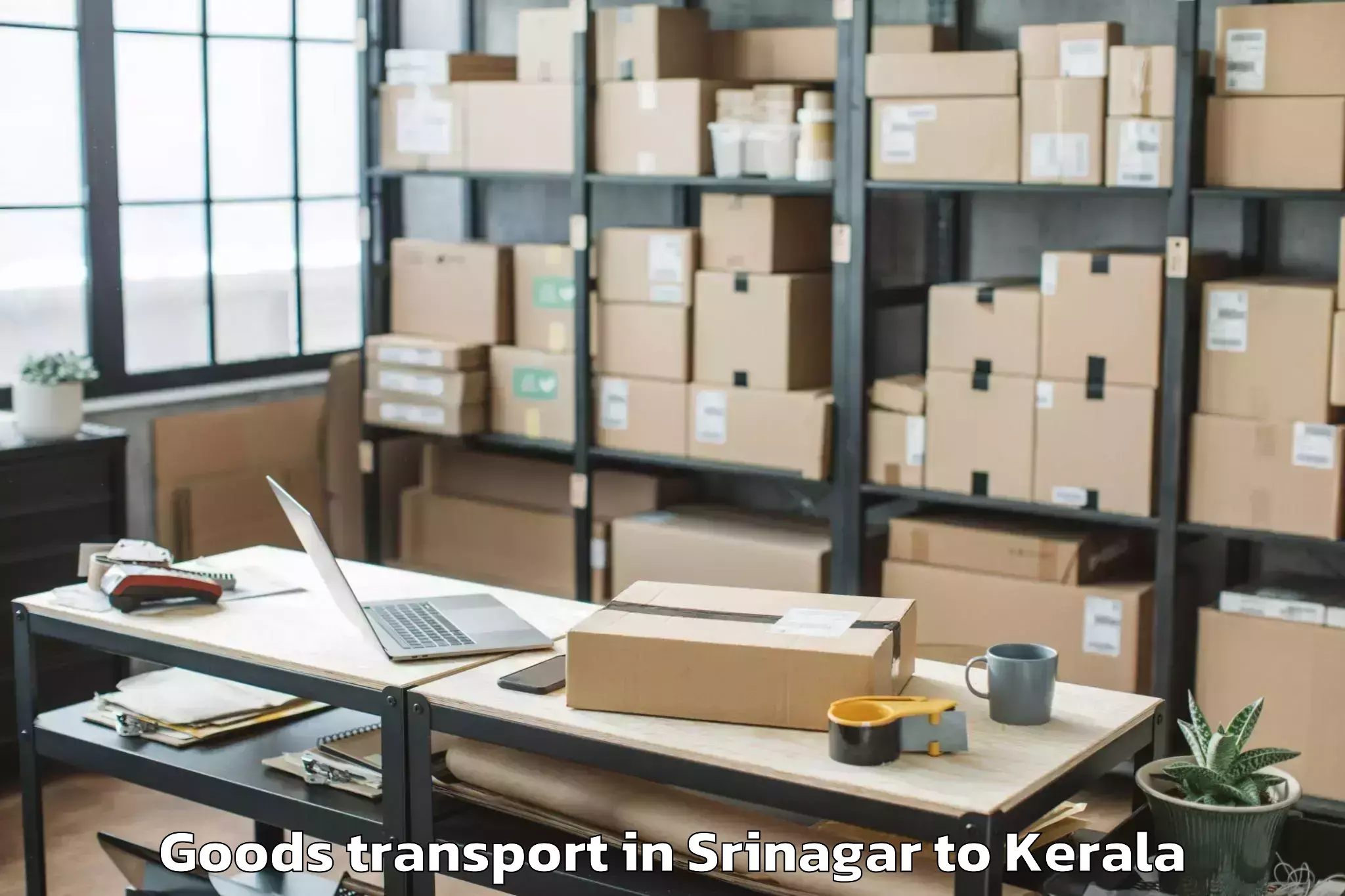 Book Srinagar to Athirampuzha Goods Transport Online